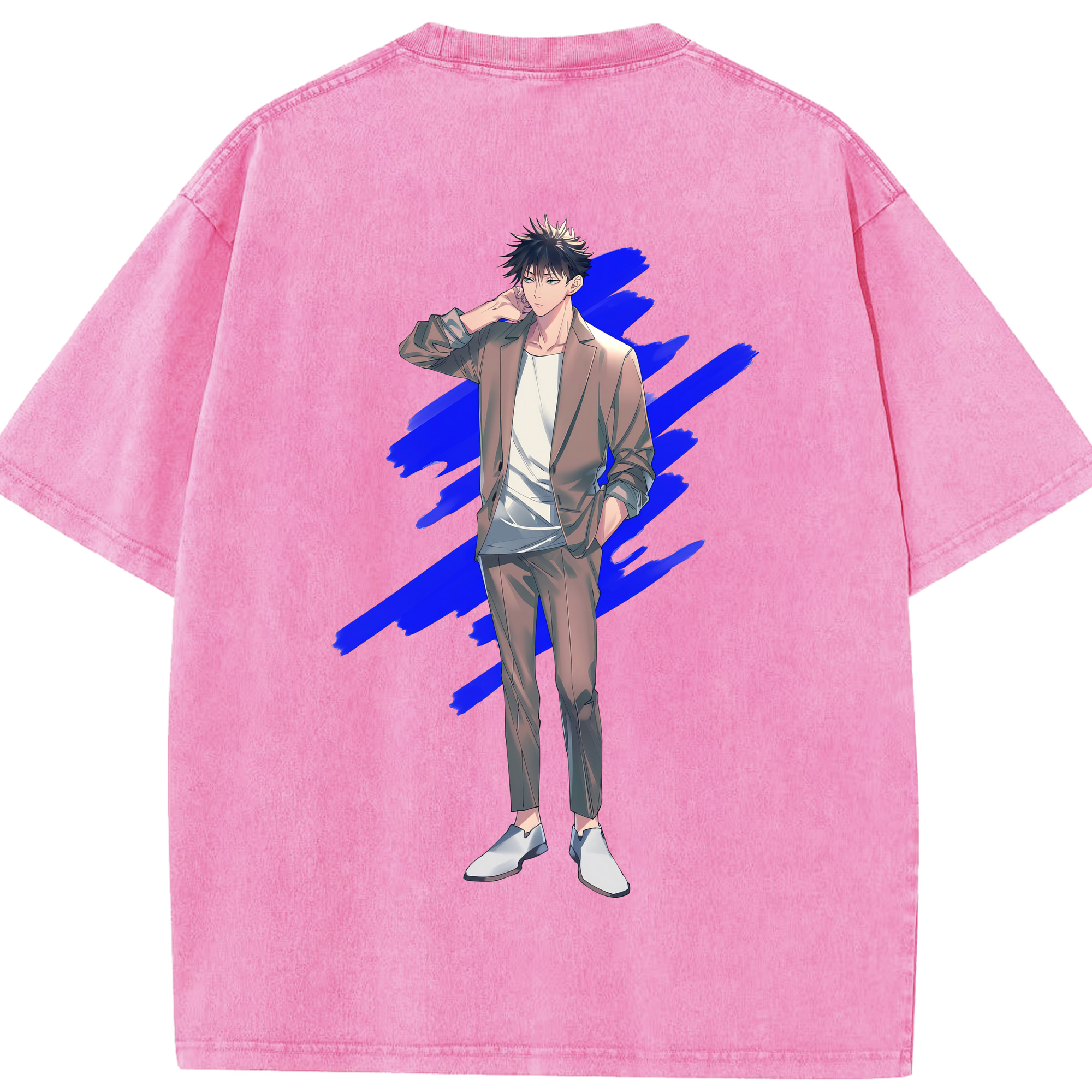 （画像用） 呪術廻戦 Jujutsu Kaisen 綿100% ヴィンテージ風 半袖Tシャツ（背面プリント）